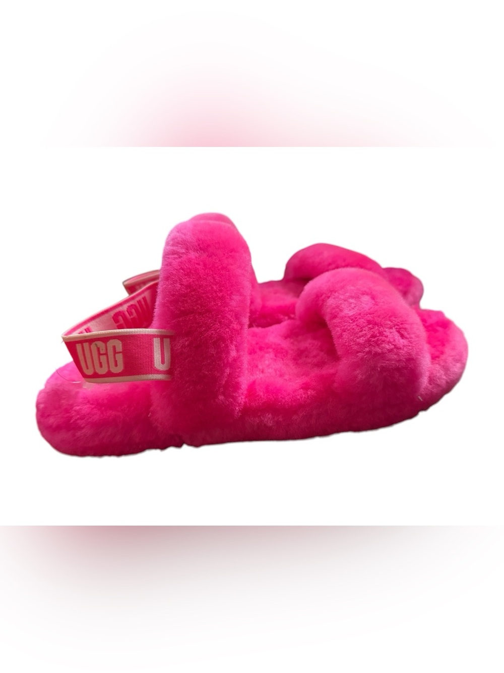UGG Oh Yeah Sling Back Slippers in Berry, size 6 - Picture 3 of 10